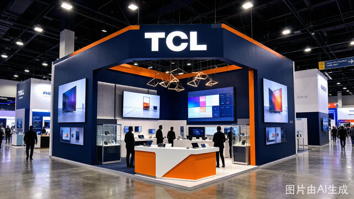 TCL 45 平米双开口展位